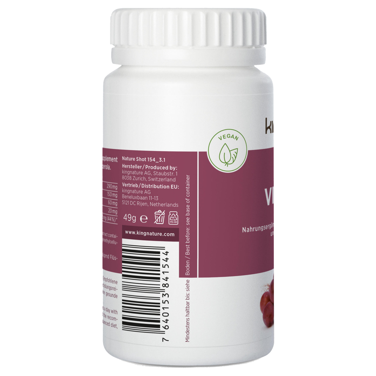 Kingnature Vino Vida Kapseln 305 mg 90 Stück Kingnature Vino Vida Kapseln 305 mg 90 Stück