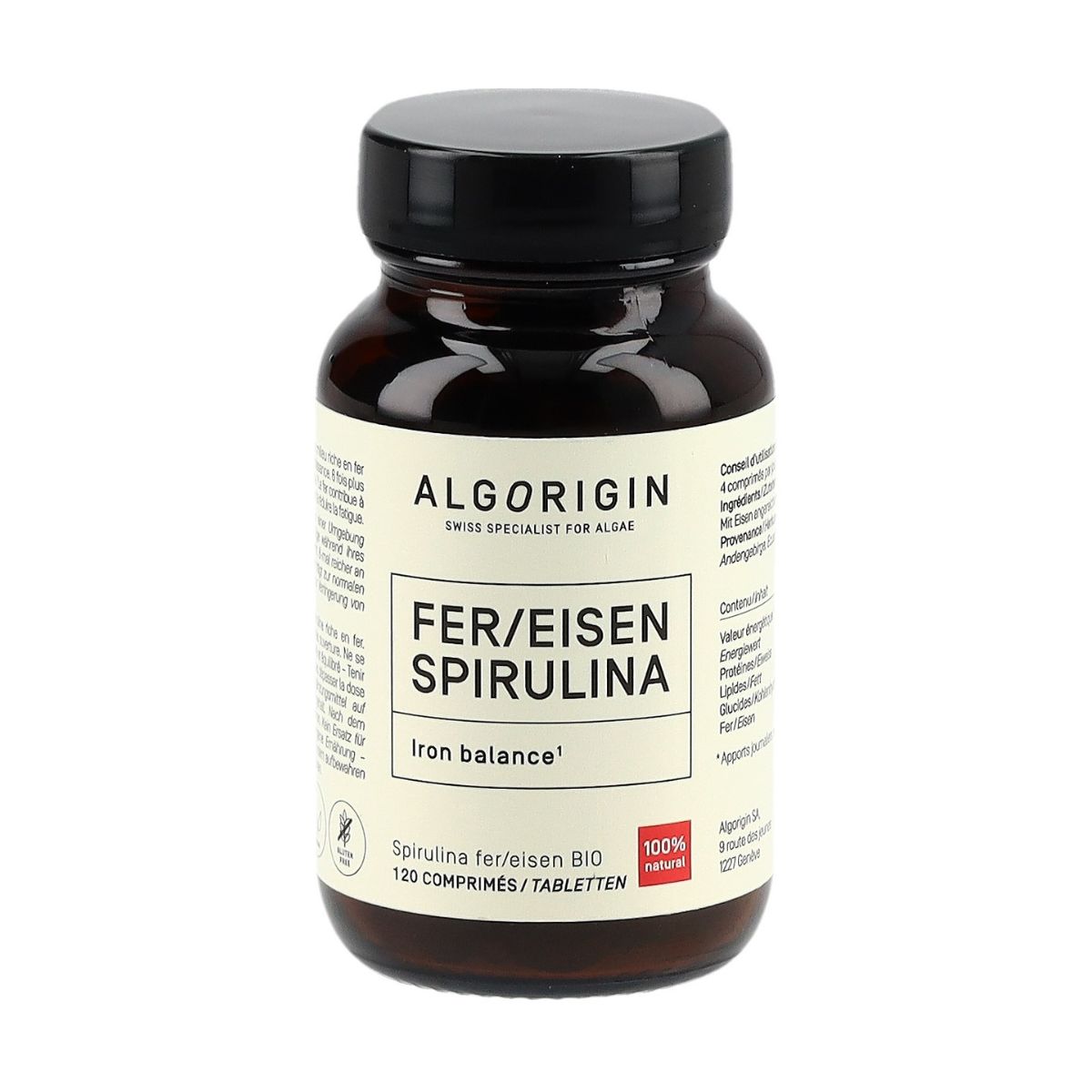 ALGORIGIN Eisen Spirulina Tabletten 120 Stück ALGORIGIN Eisen Spirulina Tabletten 120 Stück