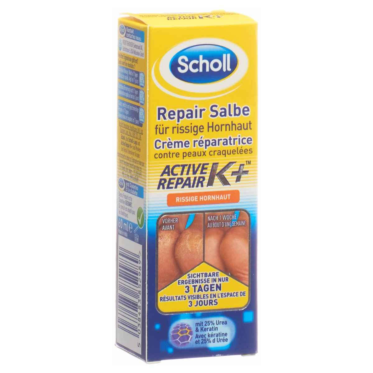 Scholl Pommade réparatrice pour callosités fissurées 60 ml