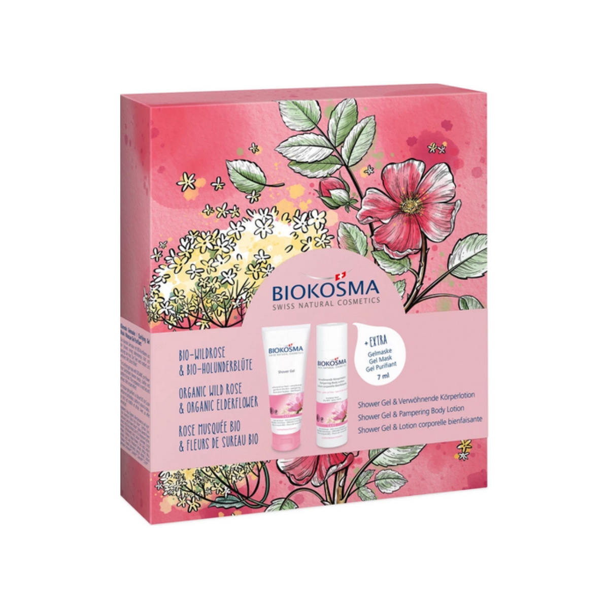 Biokosma Geschenkset 2023 Wildrose Holunderblüte