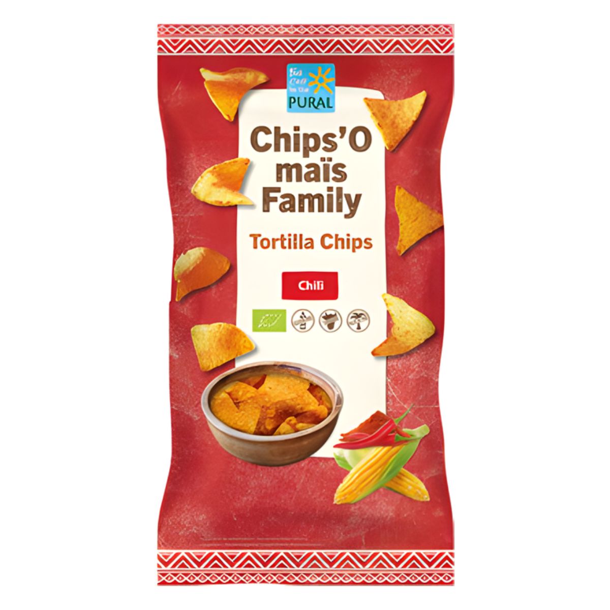 Pural Chips'O mais Chili Family 200 g