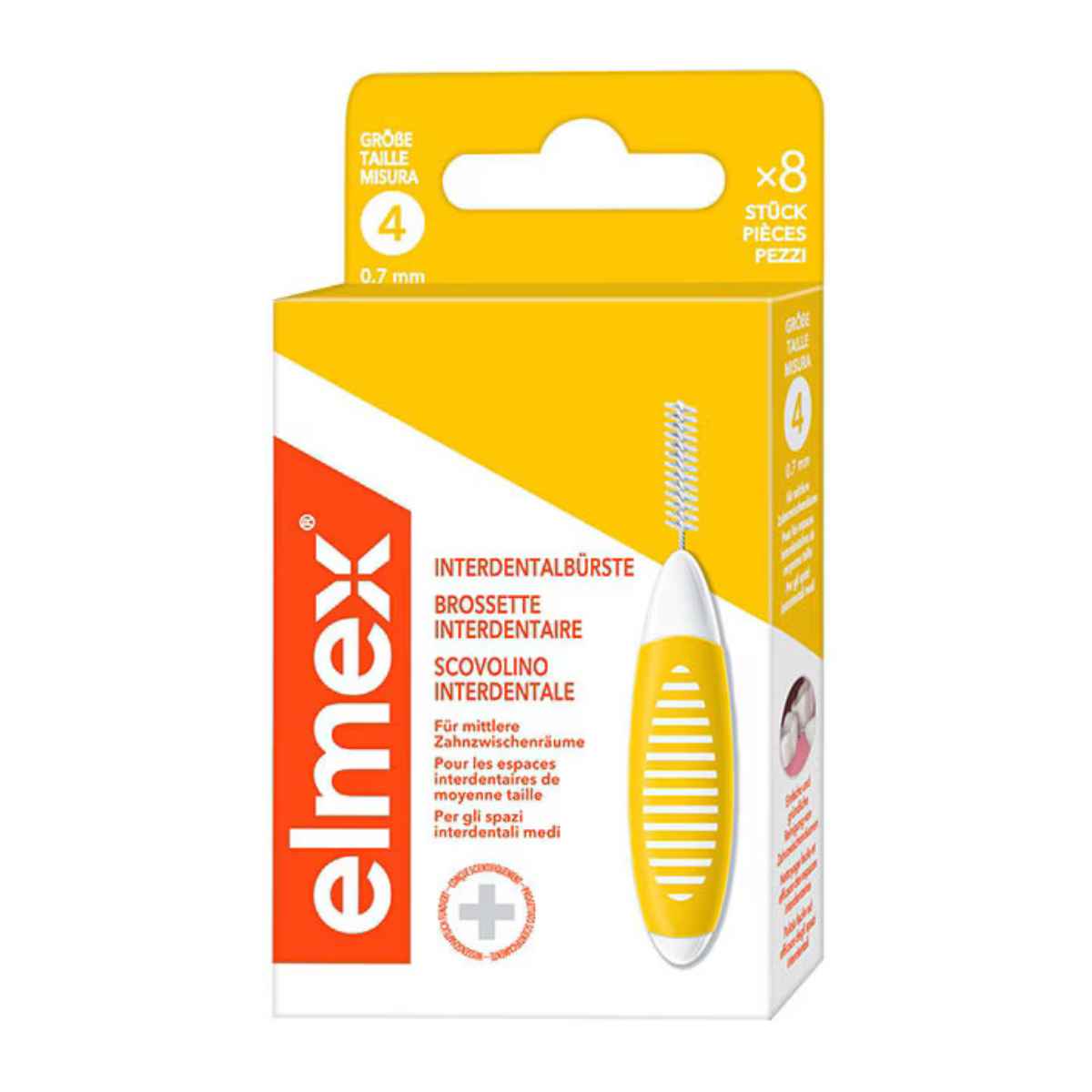 ELMEX Interdentalbürsten 0.7mm gelb 8 Stück ELMEX Interdentalbürsten 0.7mm gelb 8 Stück
