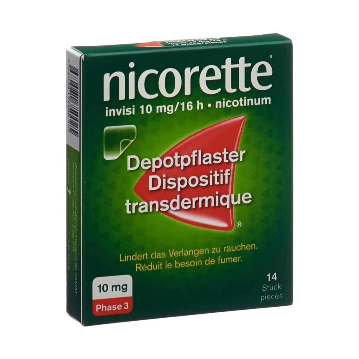 Nicorette Invisi Patch 10 mg/16 h 14 Stück