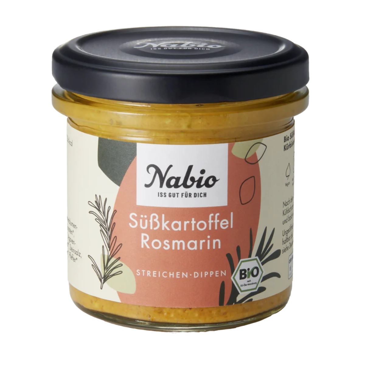 Pâte à tartiner Nabio patate douce romarin 135 g Pâte à tartiner Nabio patate douce romarin 135 g