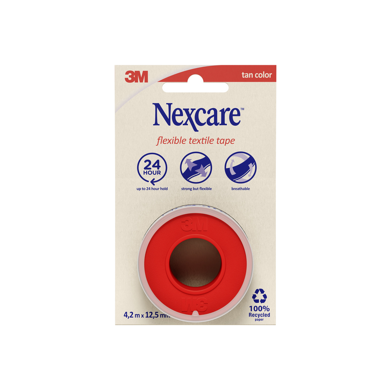 3M Nexcare Flexible Textile Tape 4,2 m x 12,5 mm Rolle