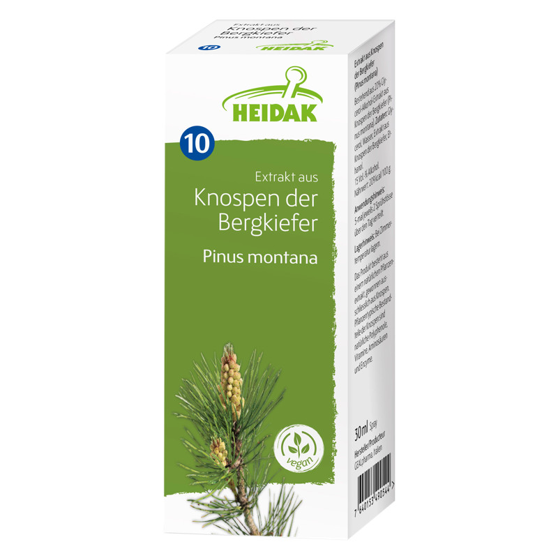 Heidak Knospe Bergkiefer Pinus montana Flasche 30 ml Heidak Knospe Bergkiefer Pinus montana Flasche 30 ml