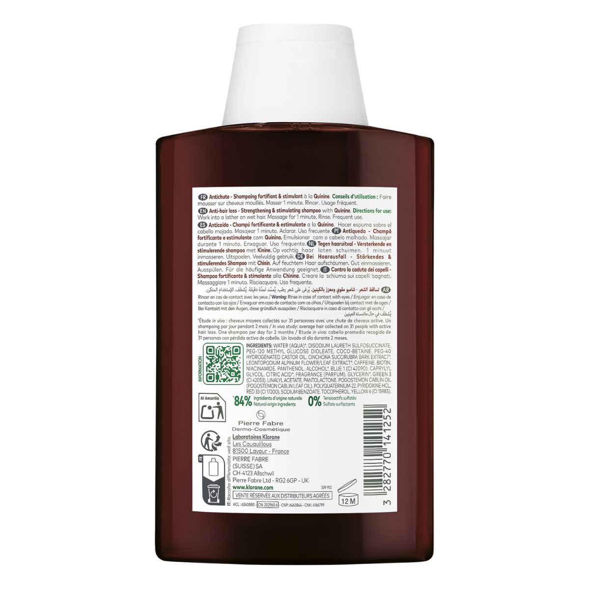 Klorane Chinin Edelweiss Shampoo 200 ml