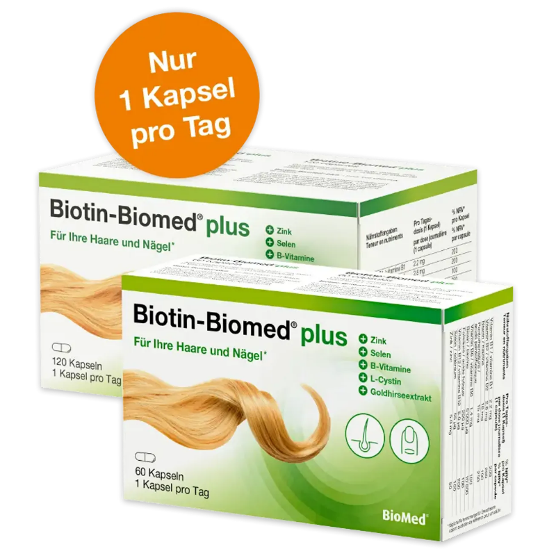BIOTIN Biomed plus Kapseln 60 Stück BIOTIN Biomed plus Kapseln 60 Stück