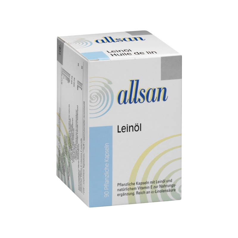 Allsan Leinöl Kapseln 90 Stück Allsan Leinöl Kapseln 90 Stück