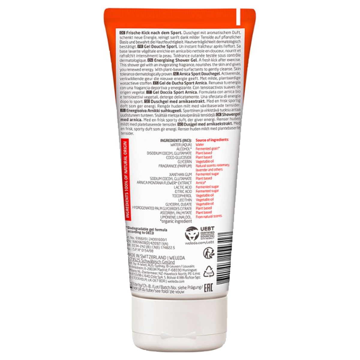 Weleda Arnika Sport Duschgel 200 ml Weleda Arnika Sport Duschgel 200 ml