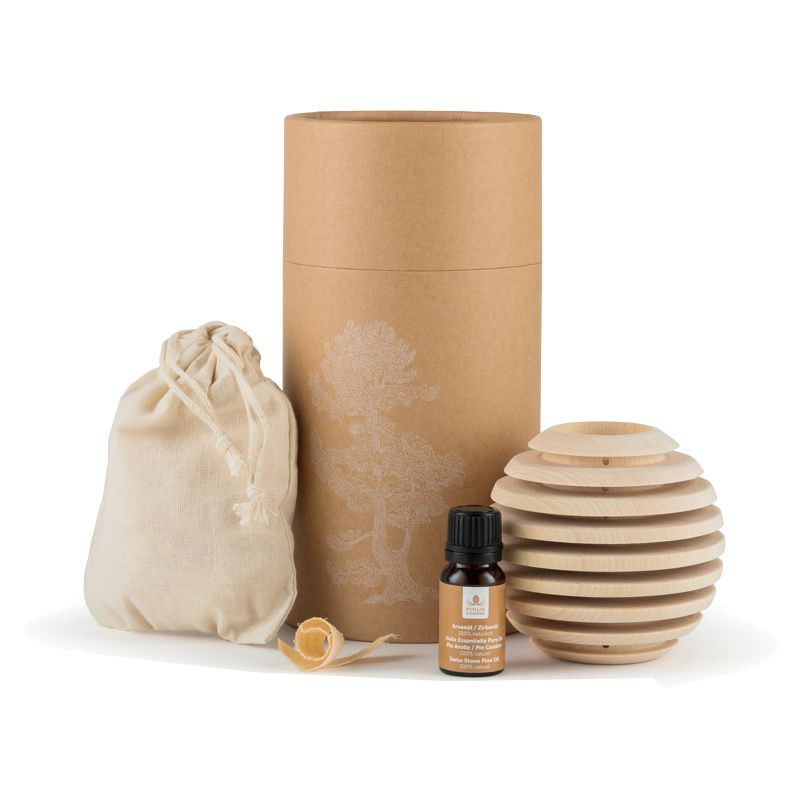 Aromalife Pinus Cembra Duftholz Globe Aromalife Pinus Cembra Duftholz Globe