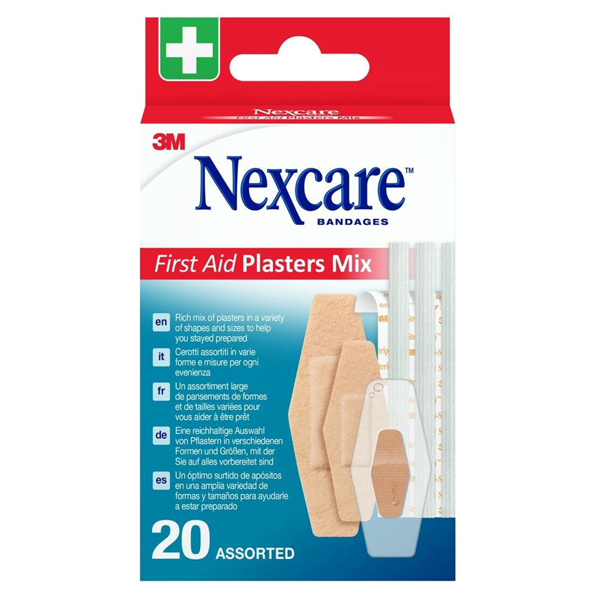 3M Nexcare First Aid Pflaster Mix 20 Stück assortiert