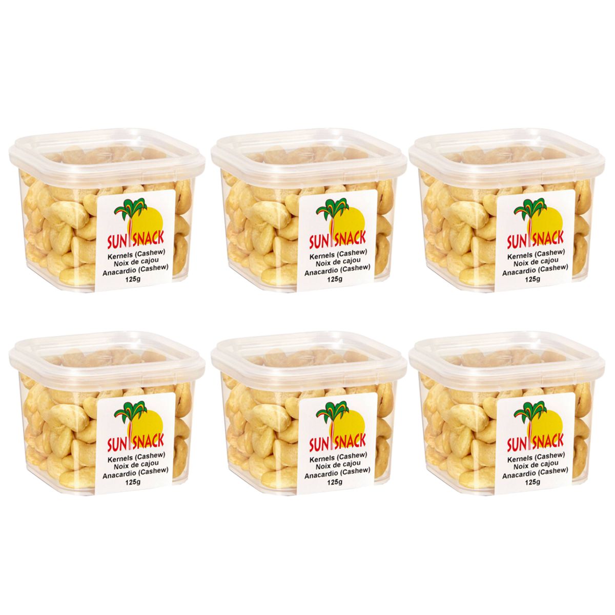 Sun Snack Cashews 6 Dosen 125 g Sun Snack Cashews 6 Dosen 125 g