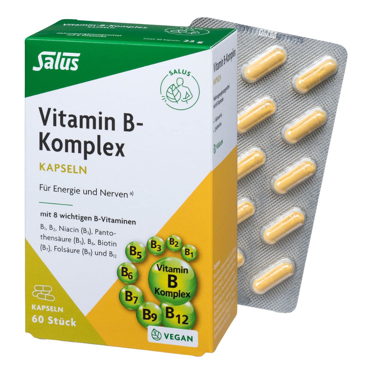 Gélules de vitamine B complexe Salus 60 pièces
