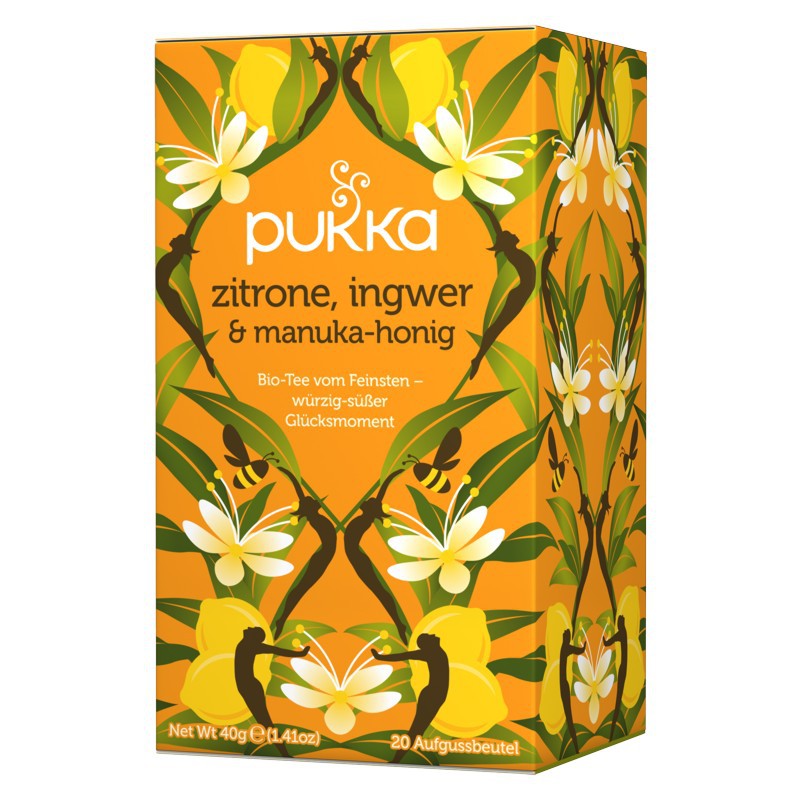 PUKKA Zitrone, Ingwer & Manuka-Honig Tee Bio 20 Beutel PUKKA Zitrone, Ingwer & Manuka-Honig Tee Bio 20 Beutel