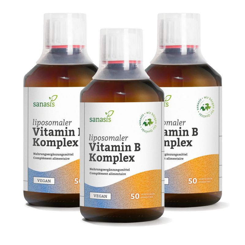 Sanasis Vitamin B Komplex liposomal 3x 250 ml Sanasis Vitamin B Komplex liposomal 3x 250 ml