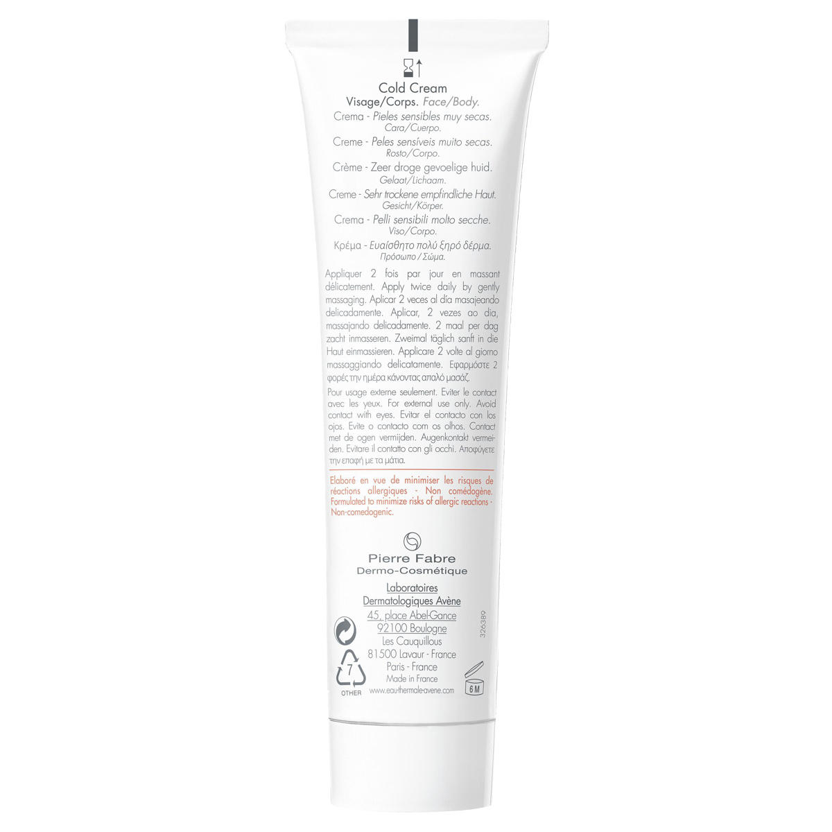 Avène Cold Cream 100 ml Avène Cold Cream 100 ml