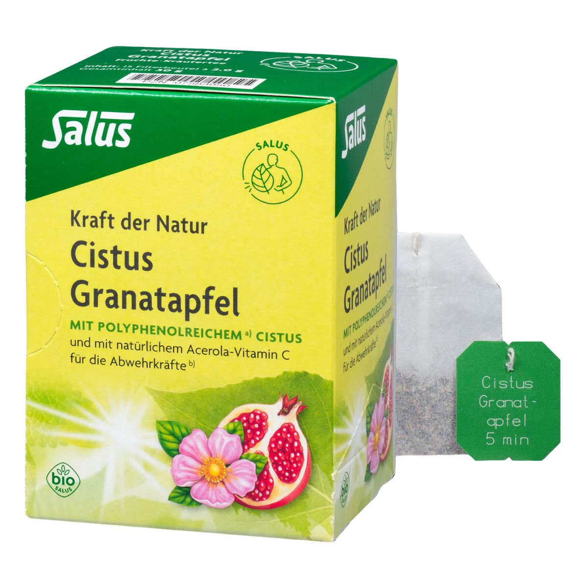 Salus Tisane Cistus Grenade Bio, sachets de 15