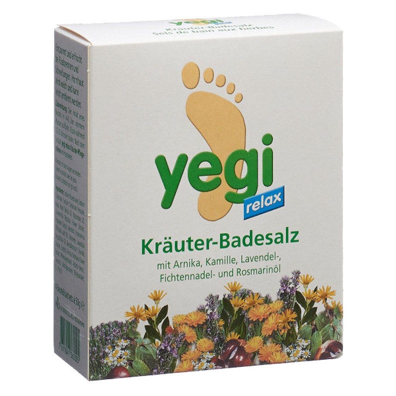 Image of Yegi Relax Kräuter Fussbadesalz 4 Beutel 50 g
