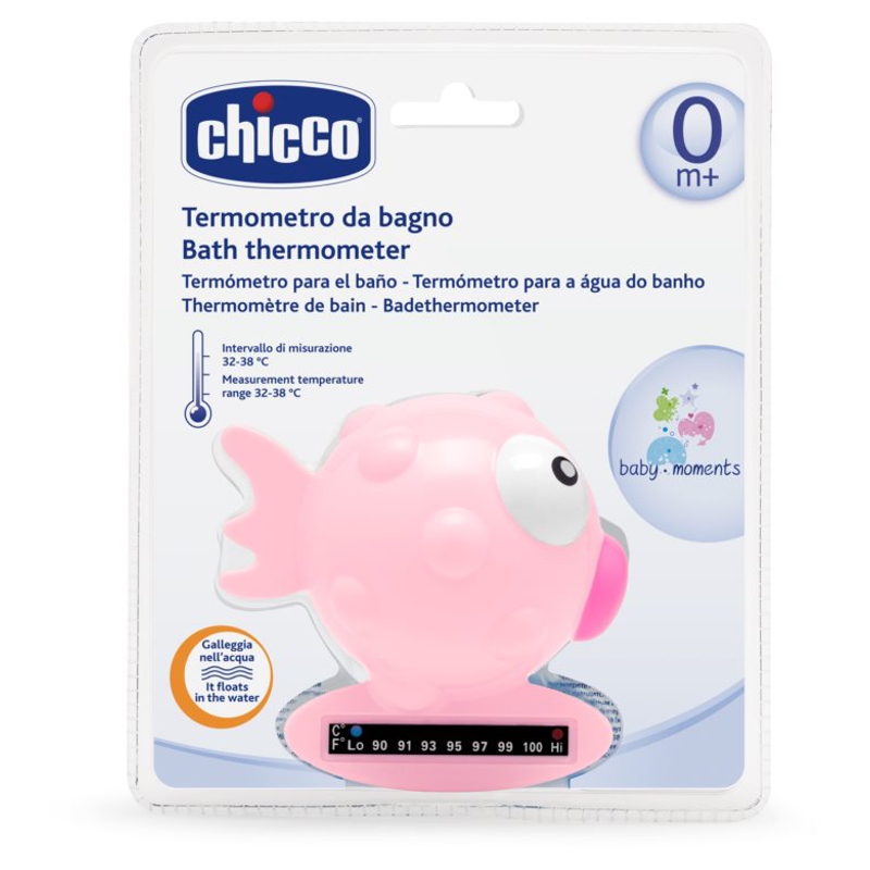 CHICCO Badethermometer Globe Fish light pink 0m+ CHICCO Badethermometer Globe Fish light pink 0m+