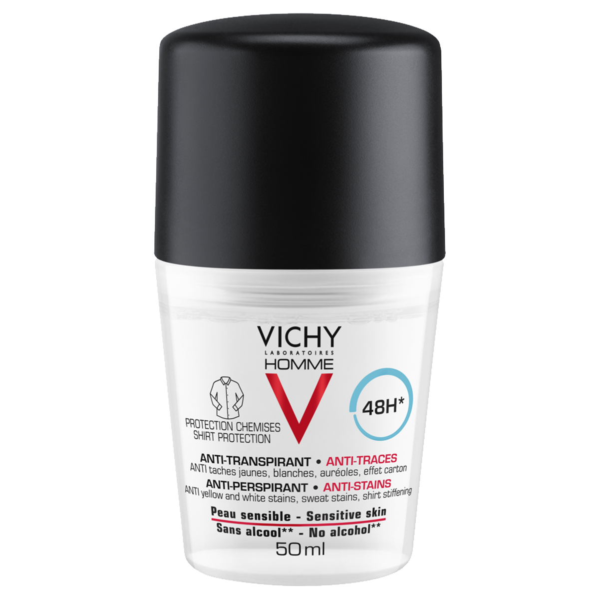 Vichy Homme Deo Anti-Flecken 48h Roll-on 50 ml Vichy Homme Deo Anti-Flecken 48h Roll-on 50 ml