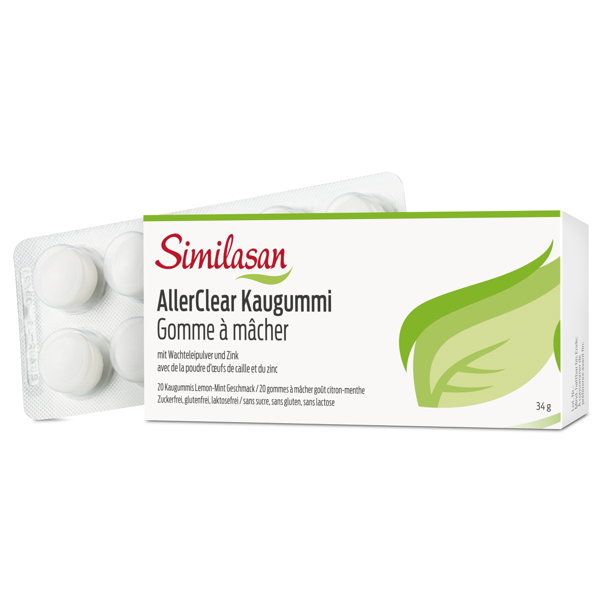Similasan AllerClear Kaugummi 20 Stück Similasan AllerClear Kaugummi 20 Stück