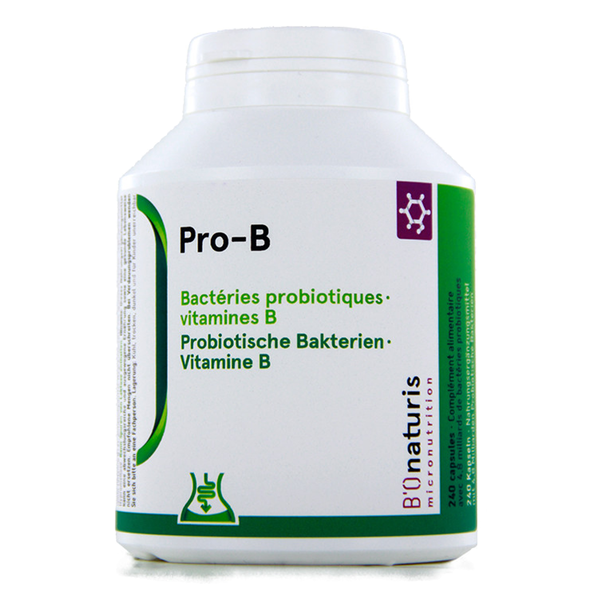 Bionaturis Pro-B Kapseln 4.8 Milliarden + Vitamin B Kapseln 240 Stück Bionaturis Pro-B Kapseln 4.8 Milliarden + Vitamin B Kapseln 240 Stück