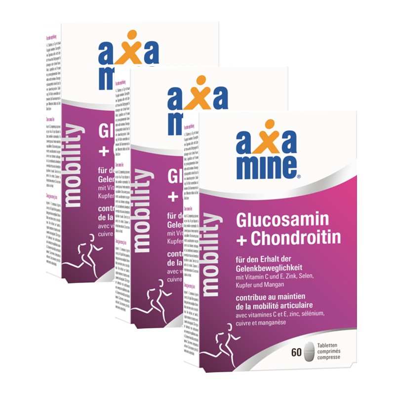 Axamine Glucosamin Chondroitin 3x 60 Tabletten Axamine Glucosamin Chondroitin 3x 60 Tabletten