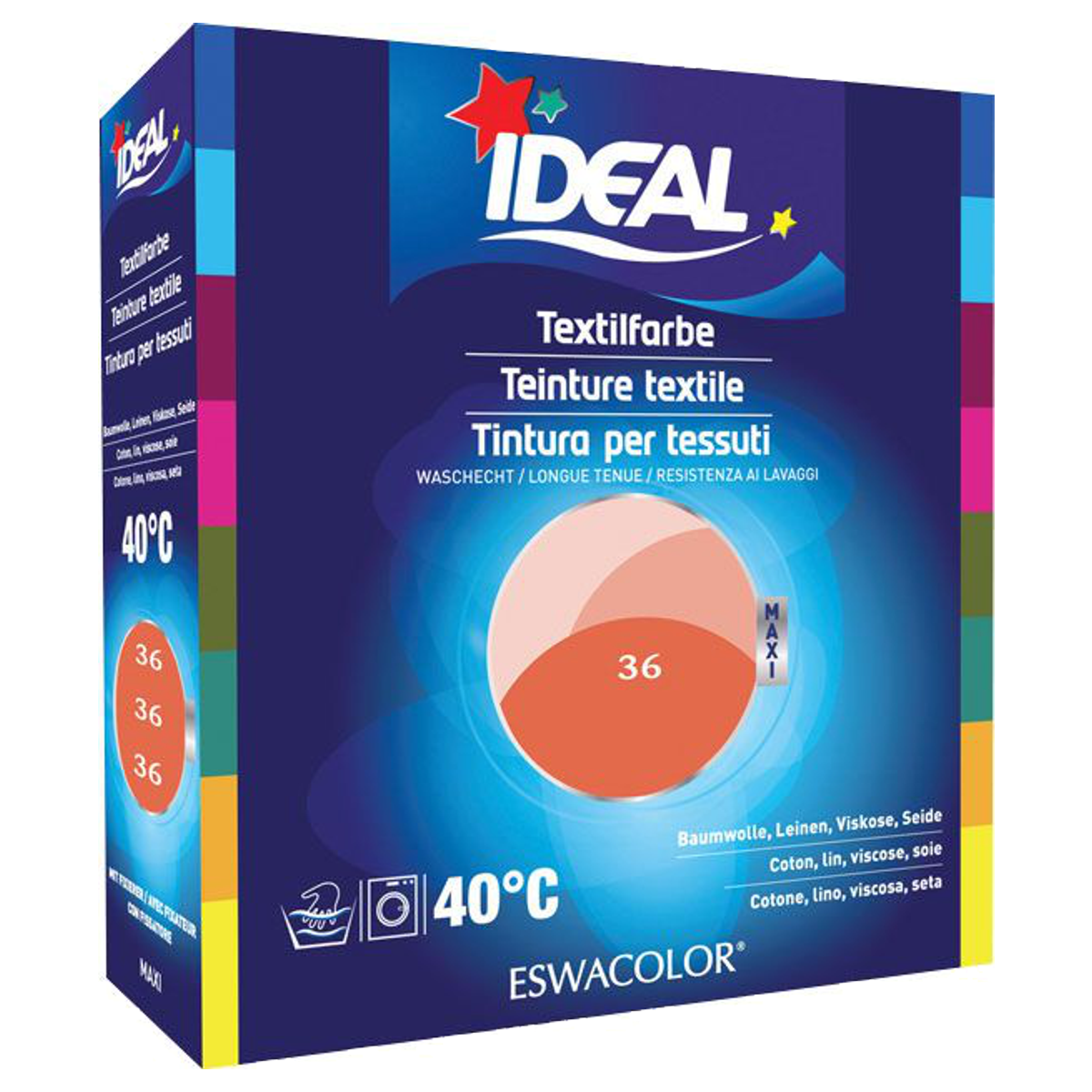 IDEAL MAXI Baumwolle Color No36 korall