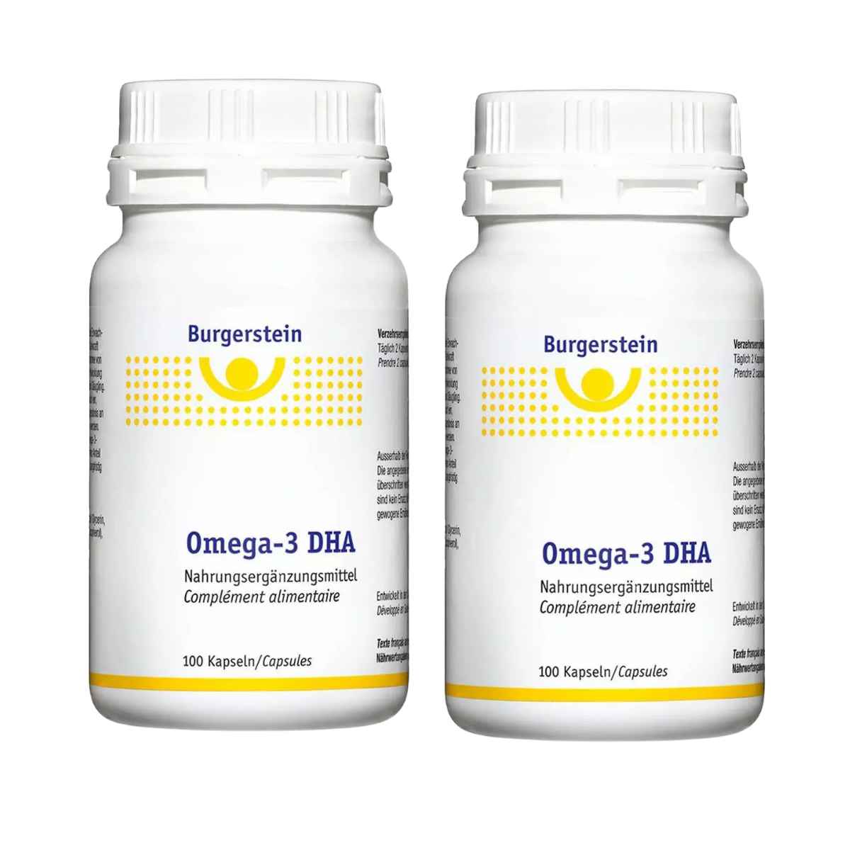 Burgerstein Oméga 3 DHA gélules 2x 100 pièces Burgerstein Oméga 3 DHA gélules 2x 100 pièces