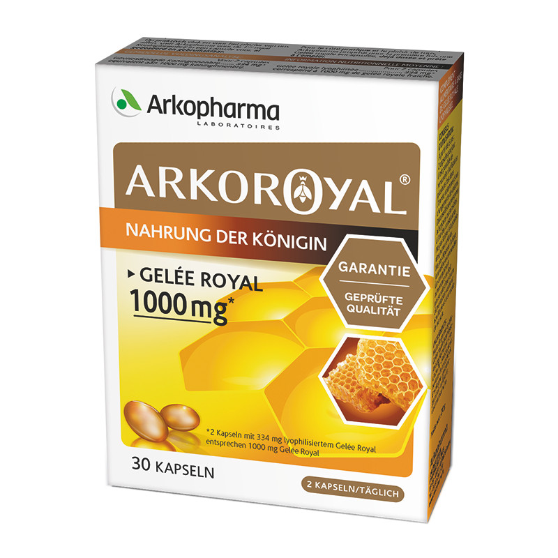 Arkoroyal Gelée Royale Kapseln 1000 mg 30 Stück Arkoroyal Gelée Royale Kapseln 1000 mg 30 Stück