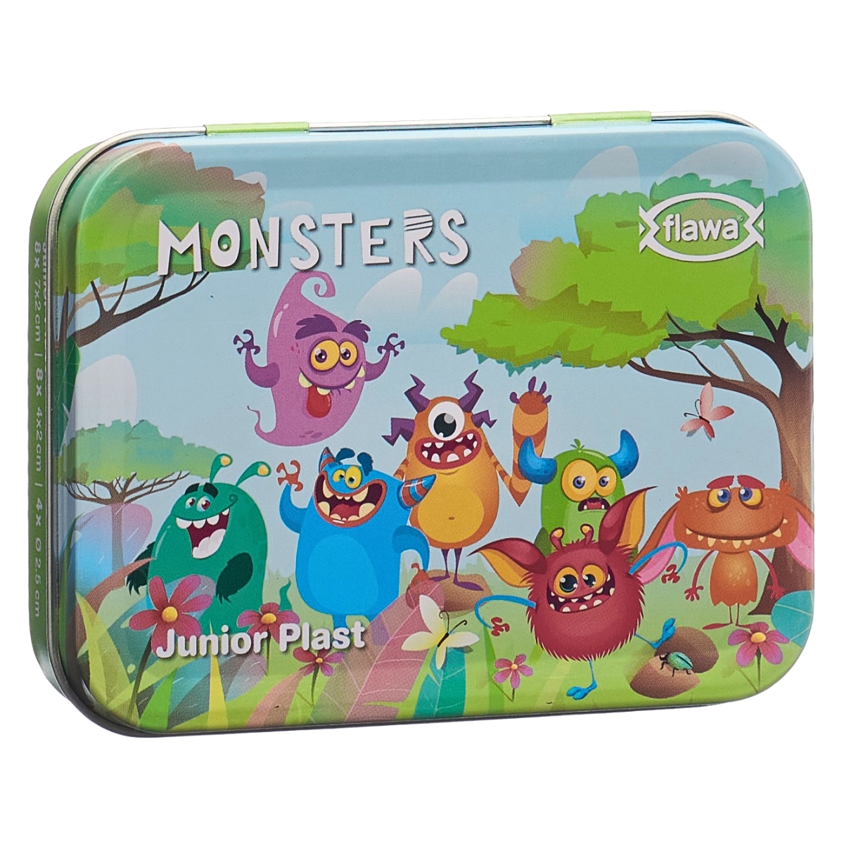 Flawa Junior Plast Strips Monsters Box 20 Stück