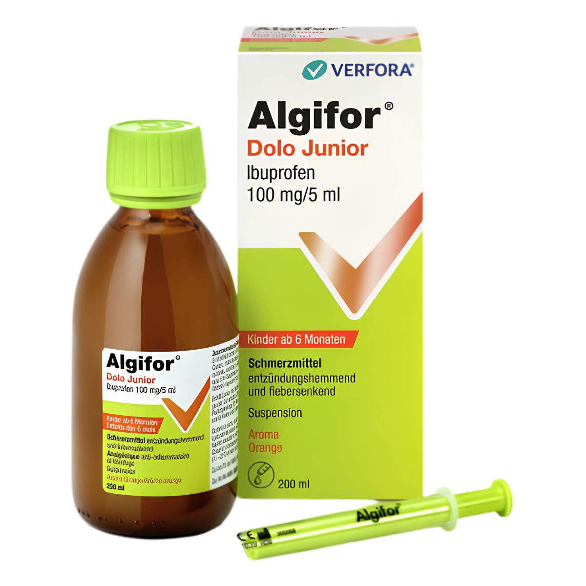 Algifor Dolo Junior Suspension 100 mg / 5 ml 200 ml