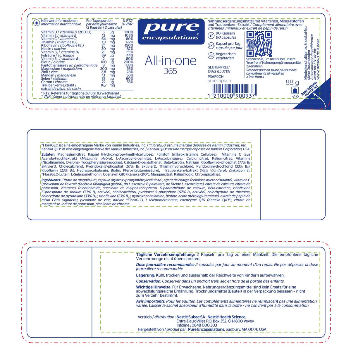 Pure All-in-One 365 Kapseln Dose 90 Stück Pure All-in-One 365 Kapseln Dose 90 Stück
