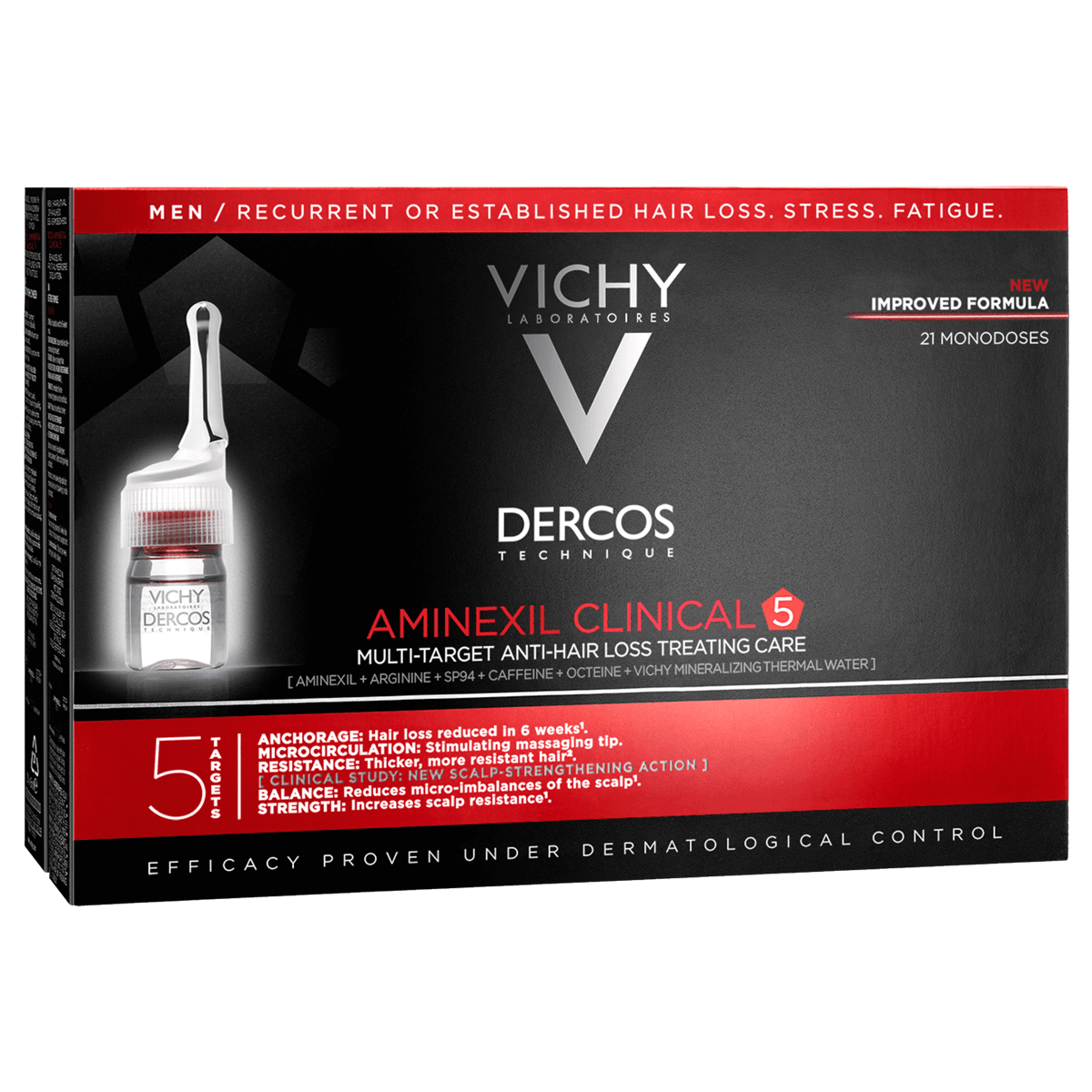 Vichy Dercos Aminexil Clinical 5 Männer 21 x 6 ml Vichy Dercos Aminexil Clinical 5 Männer 21 x 6 ml