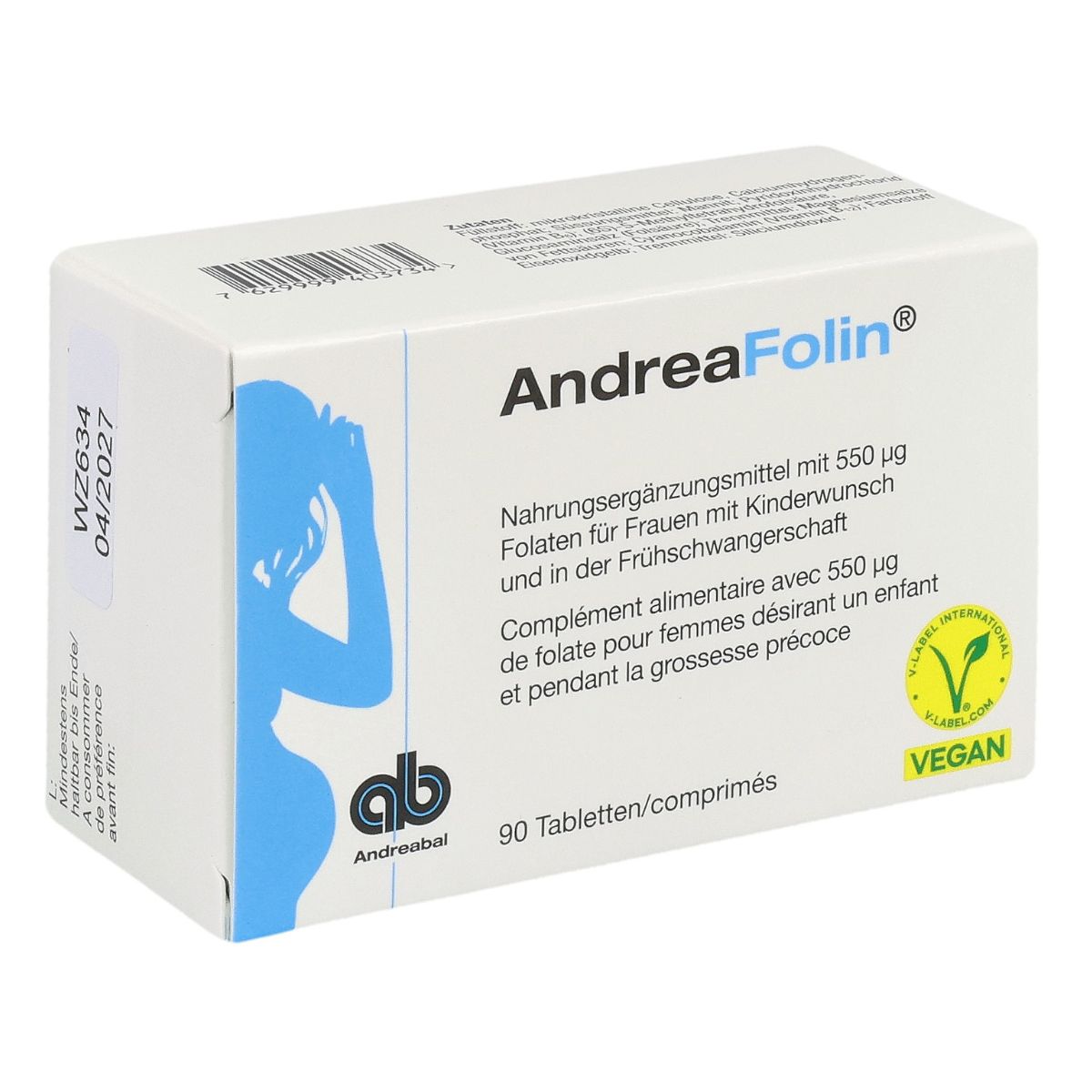 Andreafolin Tabletten 90 Stück Andreafolin Tabletten 90 Stück
