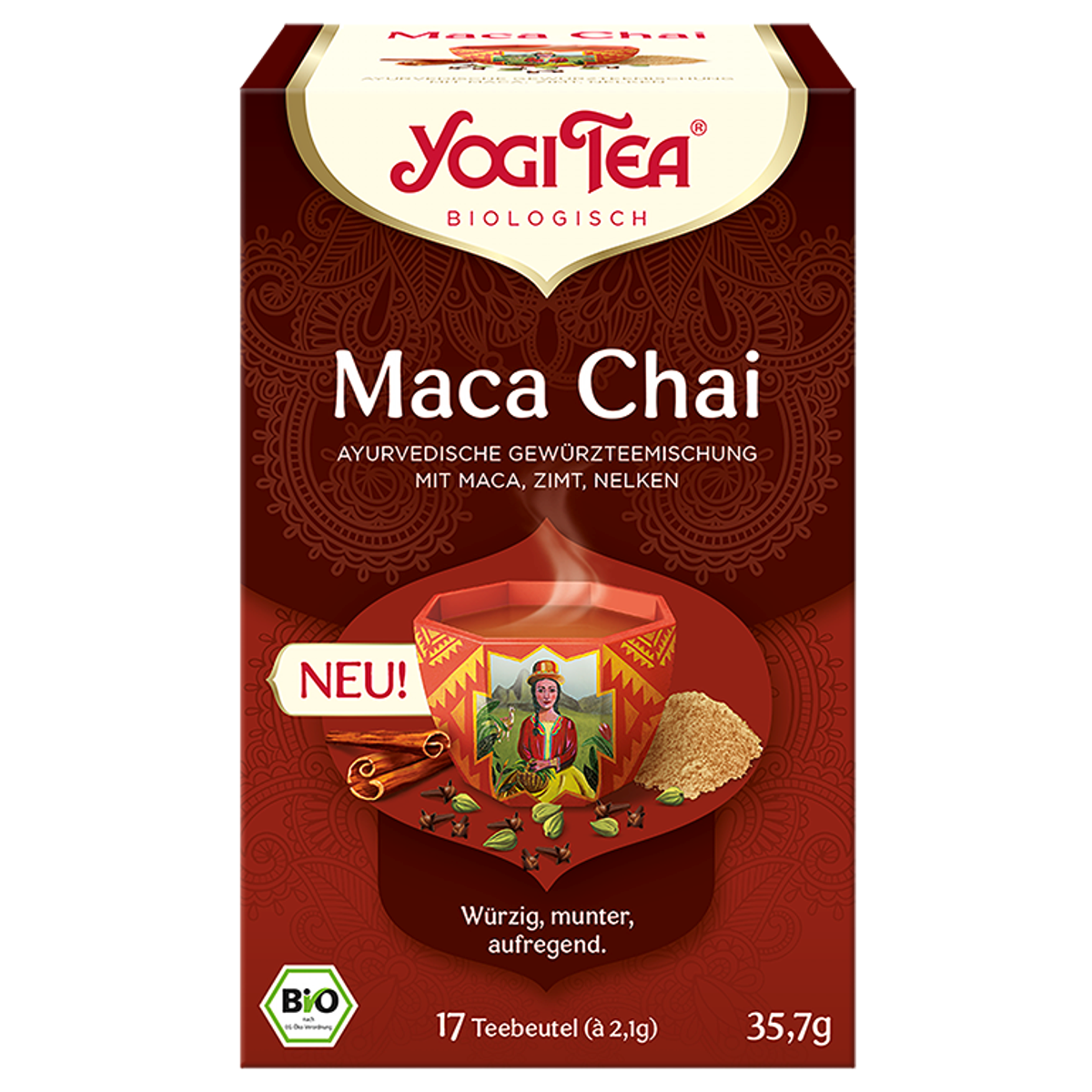 Yogi Tea Maca Chai 17 Beutel 2 g Yogi Tea Maca Chai 17 Beutel 2 g
