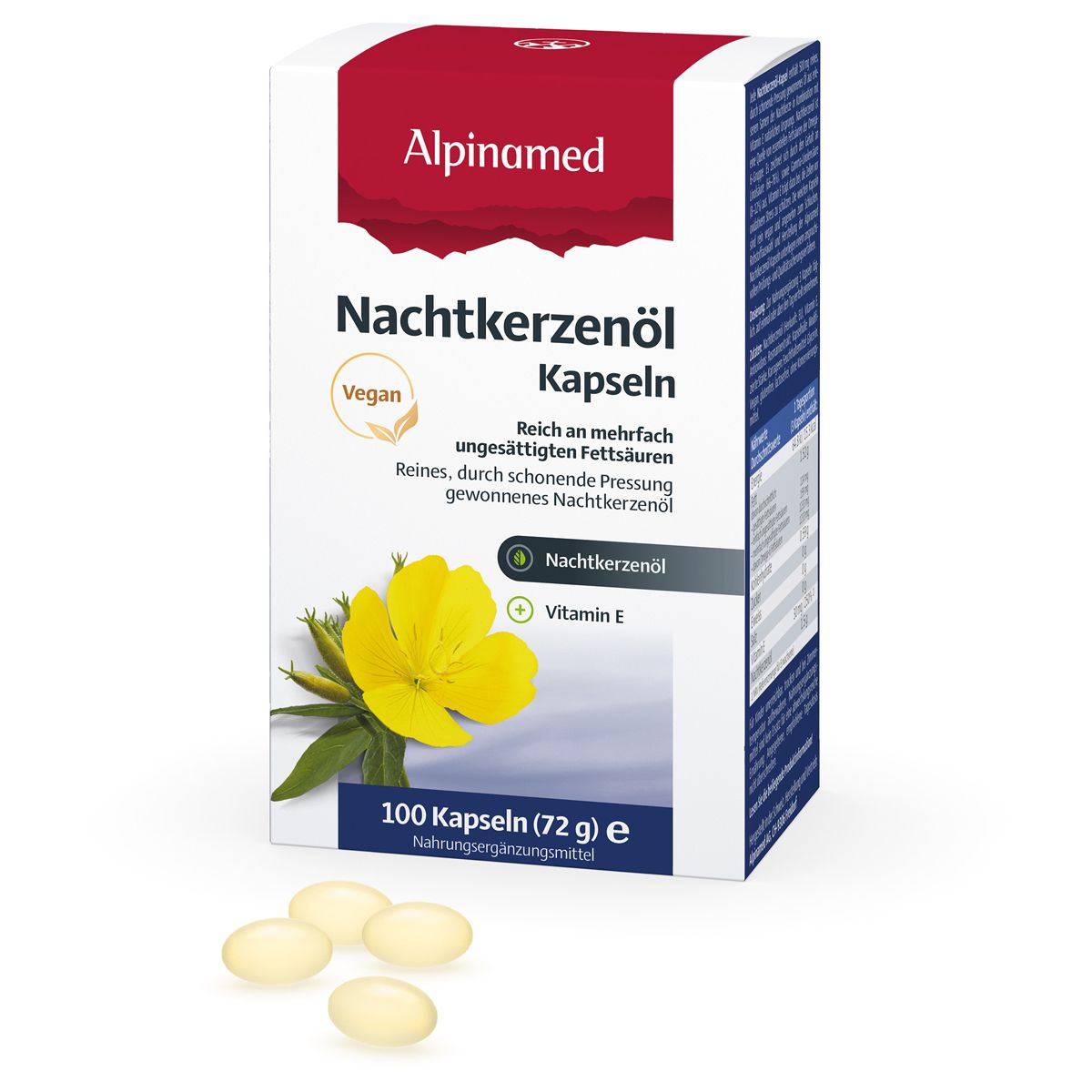 Alpinamed Nachtkerzenöl Kapseln 100 Stück Alpinamed Nachtkerzenöl Kapseln 100 Stück