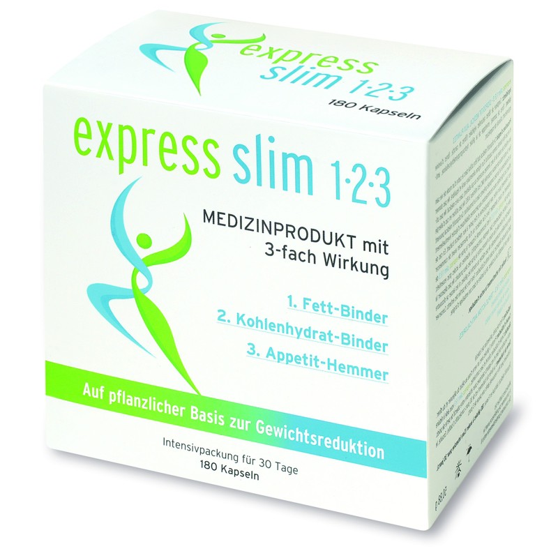 EXPRESS SLIM 1-2-3 Kaps mit 3-fach Wirkung 180 Stück EXPRESS SLIM 1-2-3 Kaps mit 3-fach Wirkung 180 Stück