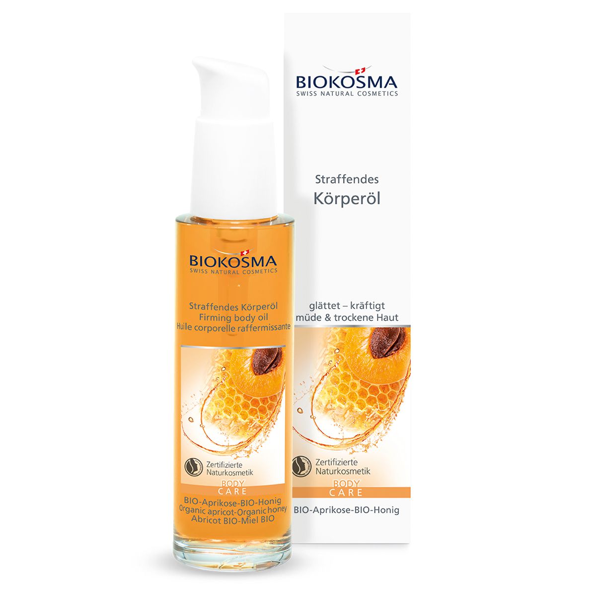 BIOKOSMA Straffendes Körperöl BIO-Aprikose-BIO-Honig 100 ml BIOKOSMA Straffendes Körperöl BIO-Aprikose-BIO-Honig 100 ml