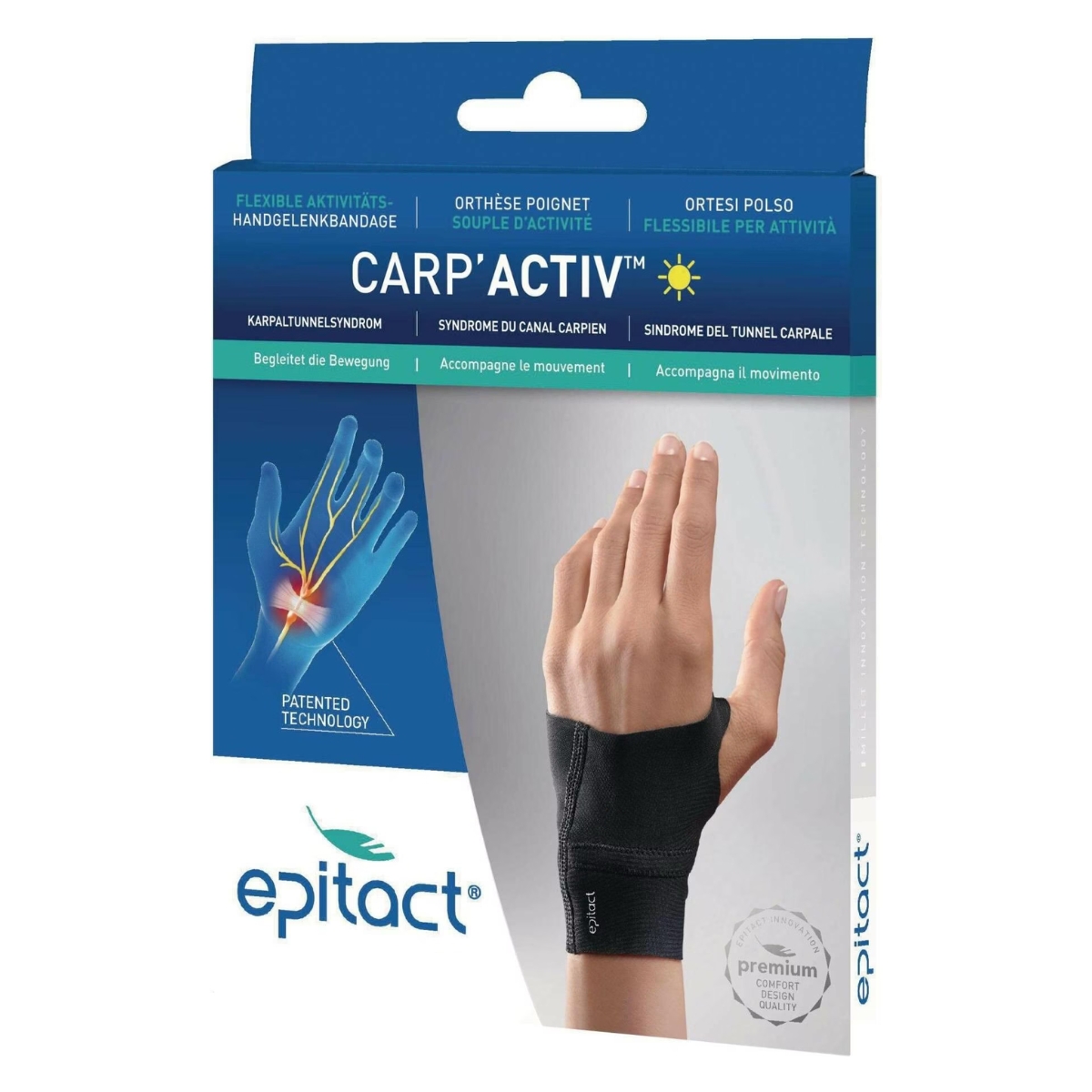 Epitact Carp'Active Flexible Handgelenkorthese S Rechts