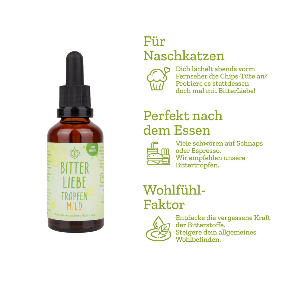 Bitterliebe Tropfen mild 50 ml Bitterliebe Tropfen mild 50 ml