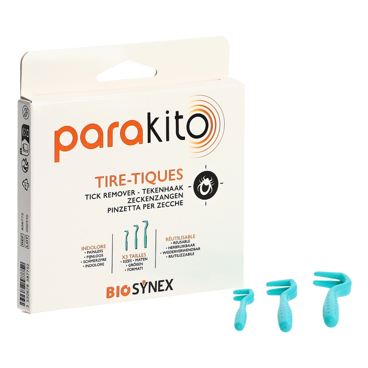Parakito Zeckenzangen 3 Stück