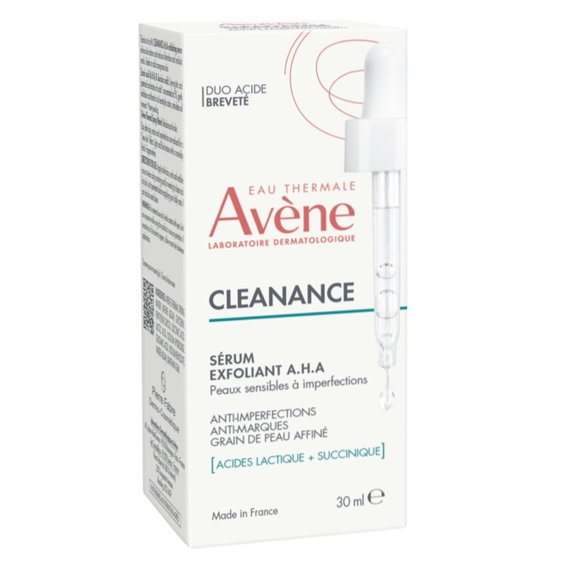 Avene Cleanance AHA Peeling Serum 30 ml Flasche mit Verpackung