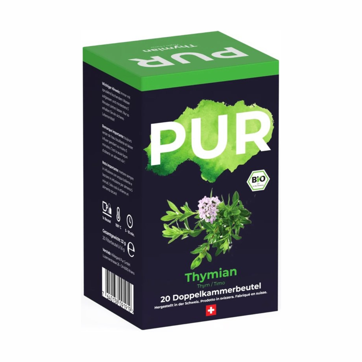 PUR Thymian Tee Beutel 20 Stück
