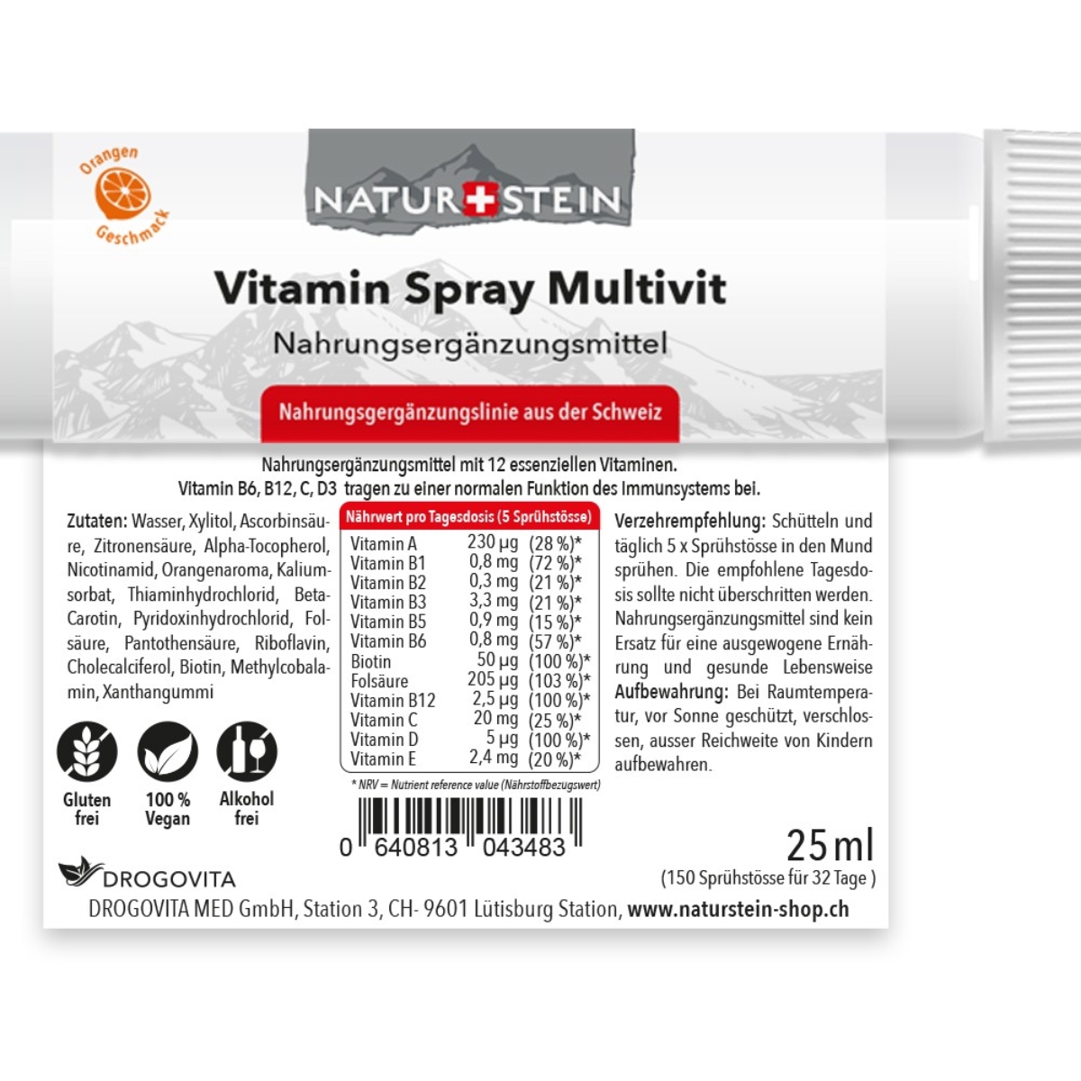 Naturstein Vitamin Multivitamin Spray 25 ml
