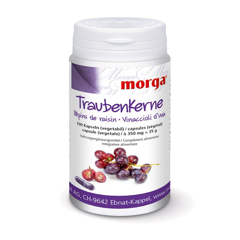 MORGA Traubenkerne Vegicaps 100 Stück MORGA Traubenkerne Vegicaps 100 Stück