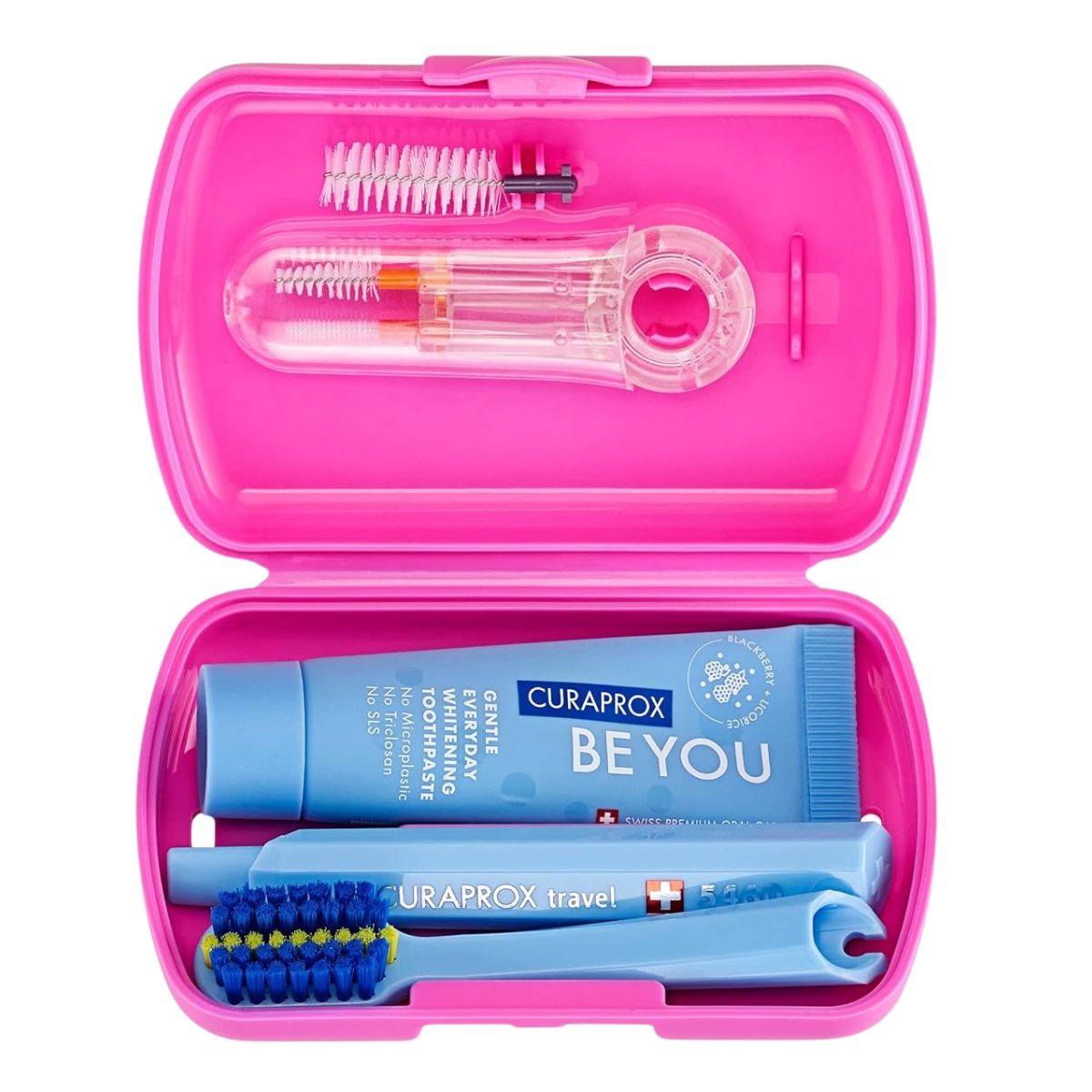 Curaprox Travel Set Ortho pink