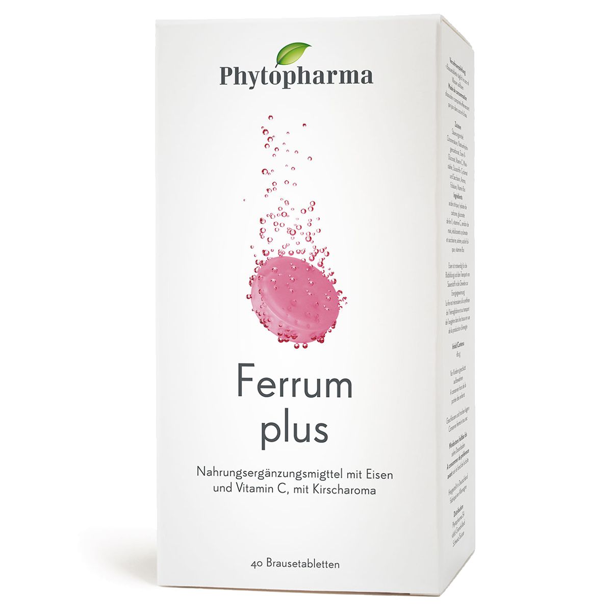 Phytopharma Ferrum Plus Brausetabletten 40 Stück Phytopharma Ferrum Plus Brausetabletten 40 Stück