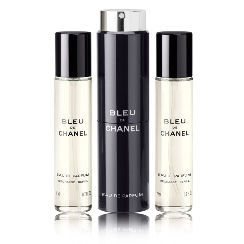 CHANEL Bleu de Chanel Eau de Parfum Twist & Spray 3x20 ml CHANEL Bleu de Chanel Eau de Parfum Twist & Spray 3x20 ml